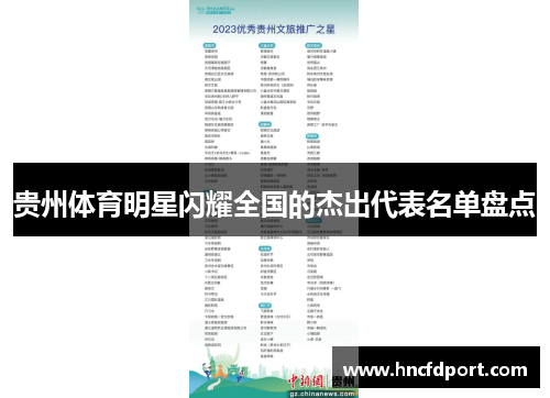 贵州体育明星闪耀全国的杰出代表名单盘点